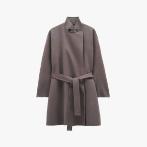 Oversized Wool Wrap Coat Jacket